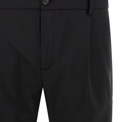 Department 5 Black Virgin Wool Cropped Pants