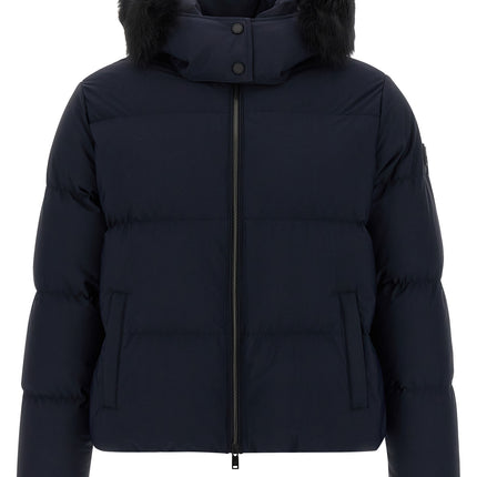 Moose Knuckles Blue Nylon Full-Length Jacket