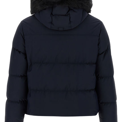 Moose Knuckles Blue Nylon Full-Length Jacket