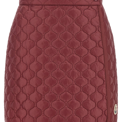 Moncler Bordeaux Polyamide Long Skirt