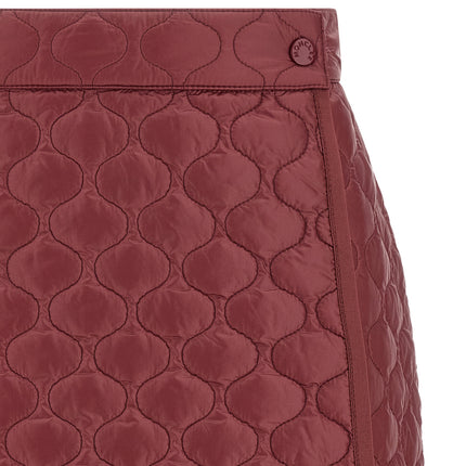 Moncler Bordeaux Polyamide Long Skirt