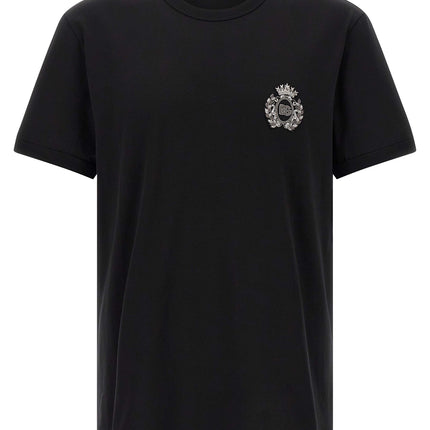 Dolce & Gabbana Black Cotton T-Shirt