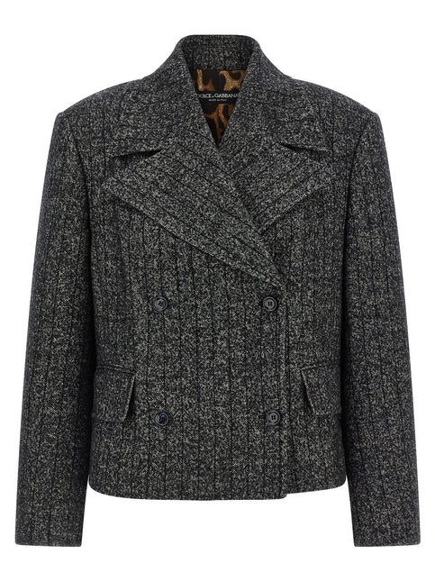 Dolce & Gabbana Bicolor Elastane Blazer