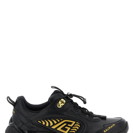 Balmain Black Nylon Athletic Sneakers