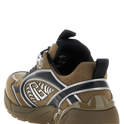 Balmain Bicolor Polyethylene Athletic Sneakers