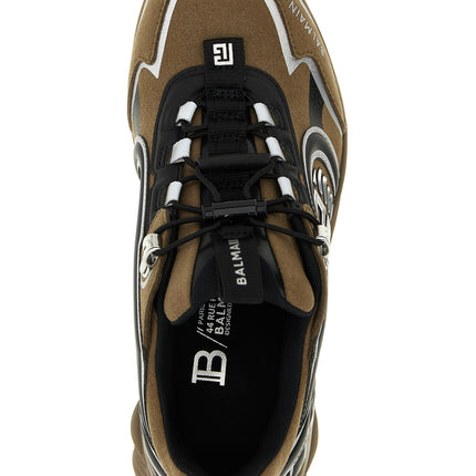 Balmain Bicolor Polyethylene Athletic Sneakers