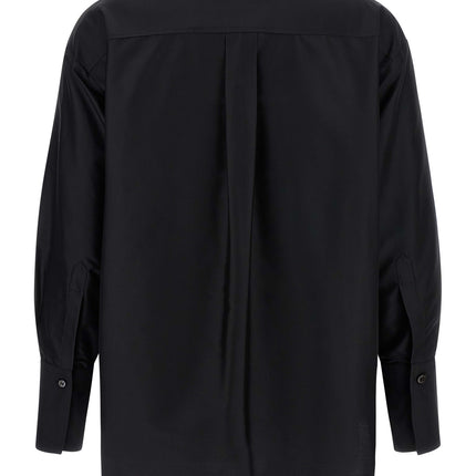 Alberto Biani Black Silk Blouse