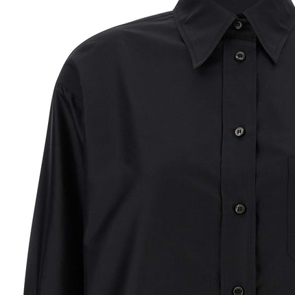 Alberto Biani Black Silk Blouse