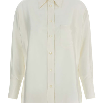 Alberto Biani White Silk Blouse