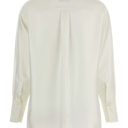 Alberto Biani White Silk Blouse