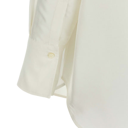 Alberto Biani White Silk Blouse