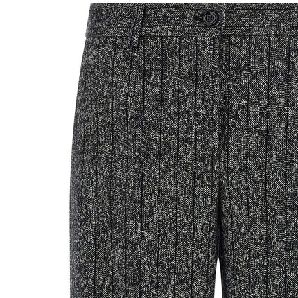 Dolce & Gabbana Bicolor Virgin Wool Casual Pants