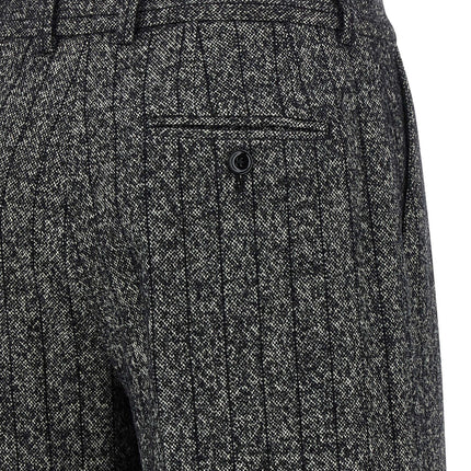Dolce & Gabbana Bicolor Virgin Wool Casual Pants