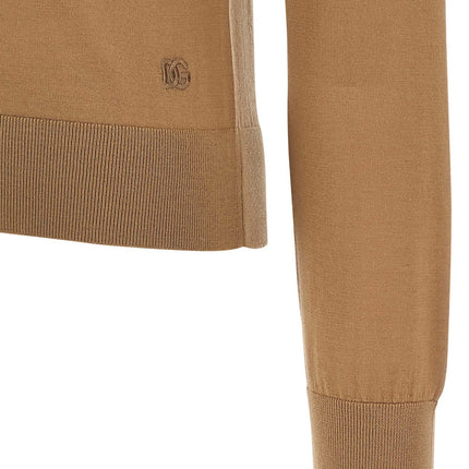 Dolce & Gabbana Beige Cashmere Cardigan