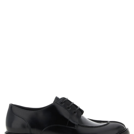 Saint Laurent Black Calfskin Oxfords And Derbies