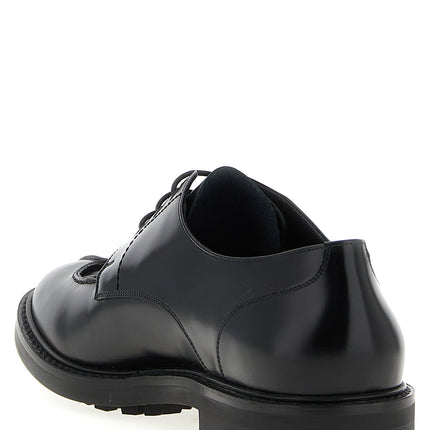 Saint Laurent Black Calfskin Oxfords And Derbies