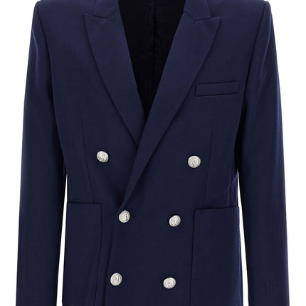 Balmain Blue Virgin Wool Blazer