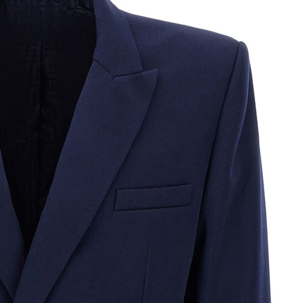 Balmain Blue Virgin Wool Blazer