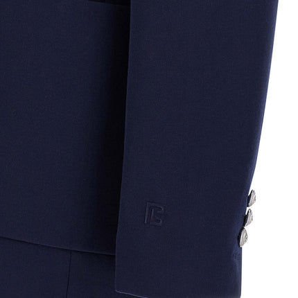 Balmain Blue Virgin Wool Blazer