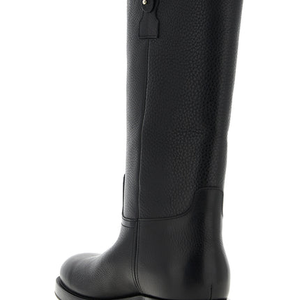Church's Black Calfskin Over The Knee