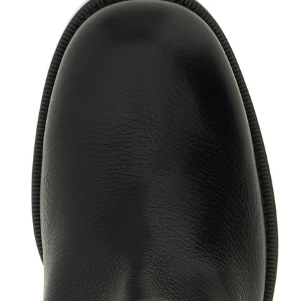 Church's Black Calfskin Over The Knee