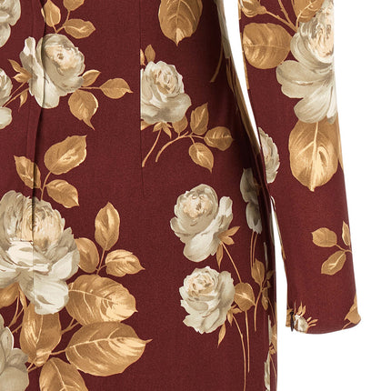 Dolce & Gabbana Multicolor Elastane Midi Dress