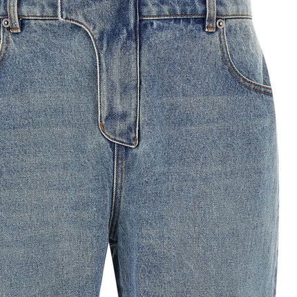 Balmain Blue Cotton Jeans Denim
