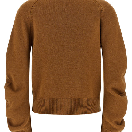 NUDE Brown Virgin Wool Cardigan