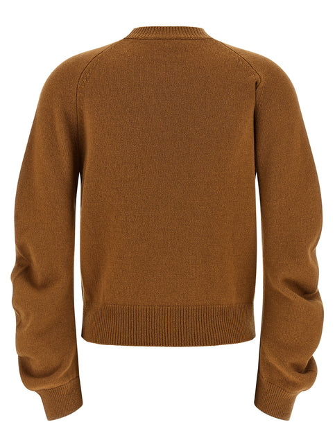 NUDE Brown Virgin Wool Cardigan
