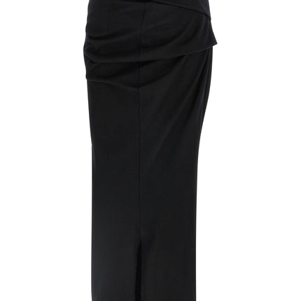 Entire Studios Black Wool Midi Skirt