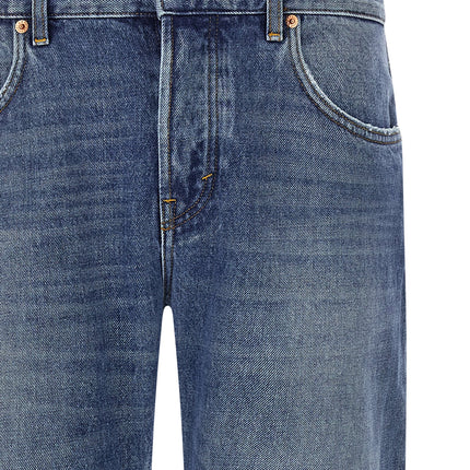 Department 5 Blue Cotton Straight-Leg Jeans