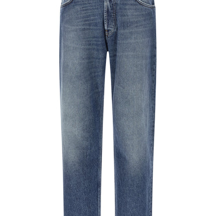 Department 5 Blue Cotton Straight-Leg Jeans