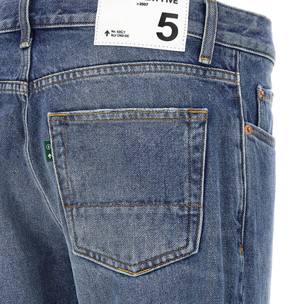 Department 5 Blue Cotton Straight-Leg Jeans