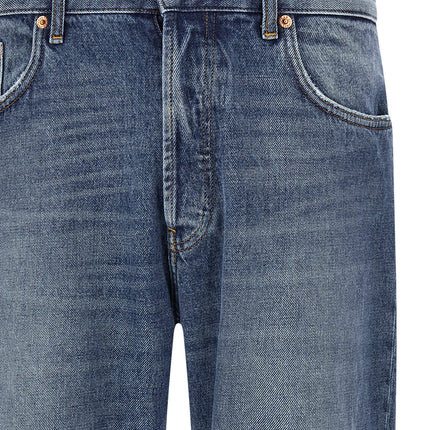 Department 5 Blue Cotton Straight-Leg Jeans