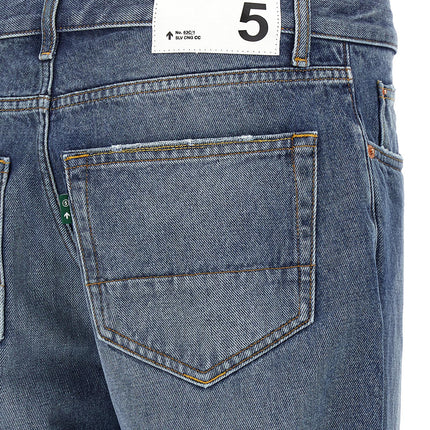 Department 5 Blue Cotton Straight-Leg Jeans