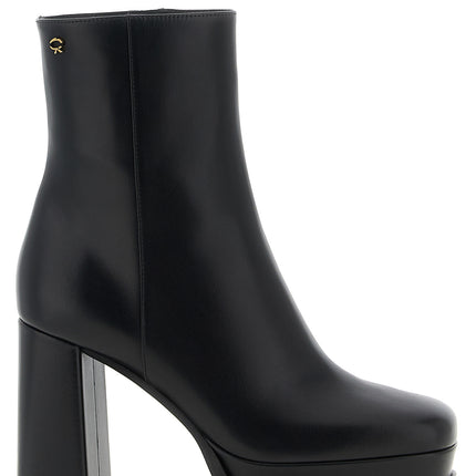 Gianvito Rossi Black Calfskin Ankle Boots