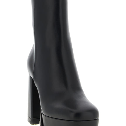 Gianvito Rossi Black Calfskin Ankle Boots