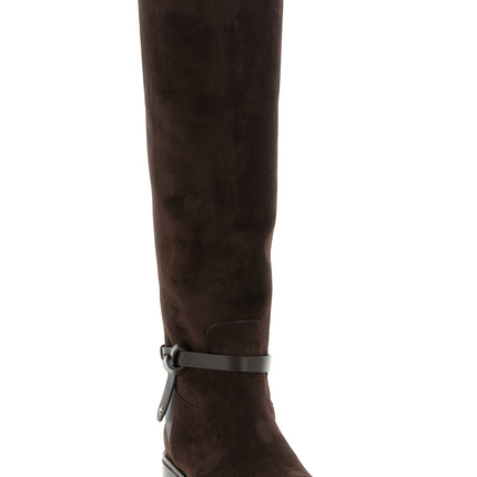 Jimmy Choo Brown Leather Over The Knee