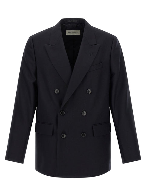 Dries Van Noten Blue Wool Blazer