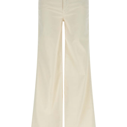 Mother Denim White Cotton Flared Pants