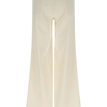 Mother Denim White Cotton Flared Pants