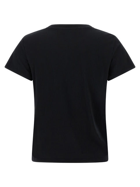 Mother Denim Black Cotton T-Shirt