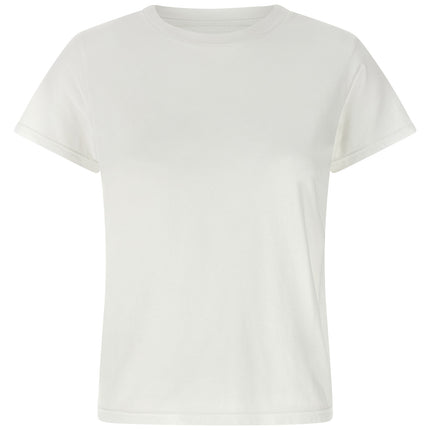 Mother Denim White Cotton T-Shirt