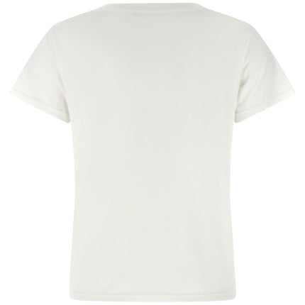 Mother Denim White Cotton T-Shirt