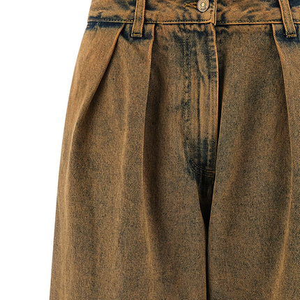 Alanui Brown Cotton Jeans Denim
