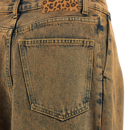 Alanui Brown Cotton Jeans Denim
