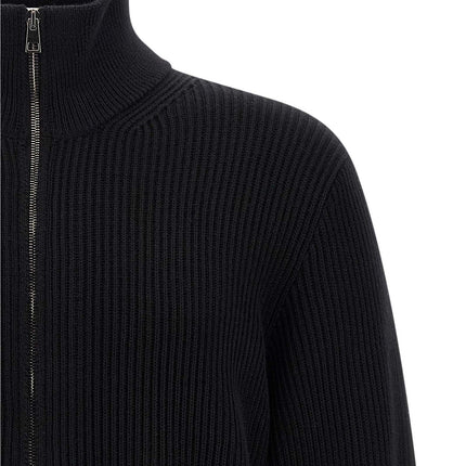 Roberto Collina Black Merino Wool Cardigan