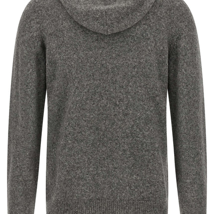 Roberto Collina Gray Virgin Wool Cardigan
