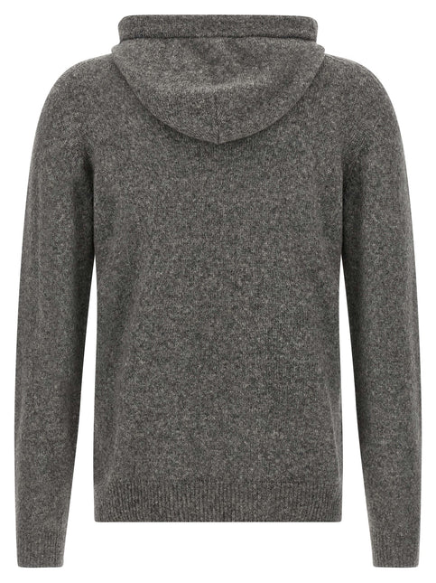 Roberto Collina Gray Virgin Wool Cardigan