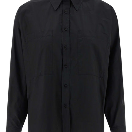 NUDE Black Cotton Blouse